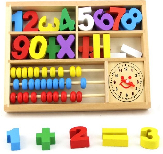 ABACO EN CAJA CON NUMEROS