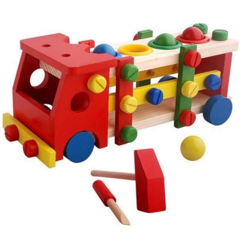 Camión didáctico de madera