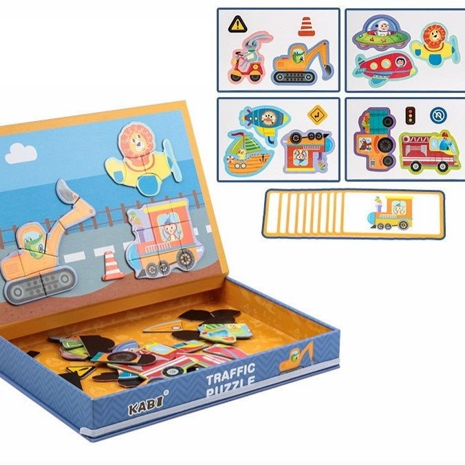 Puzzle magnético