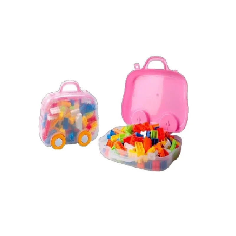Set de valija con bloques 90 piezas