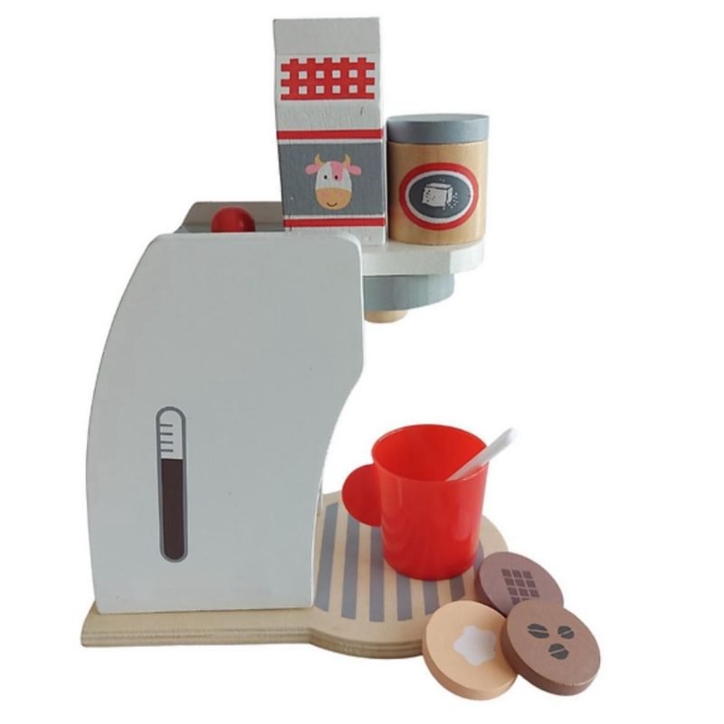CAFETERA DE MADERA CON ACCESORIOS