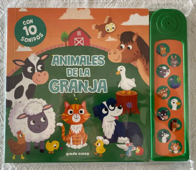 ANIMALES DE LA GRANJA – 10 sonidos – Kasbah Kids