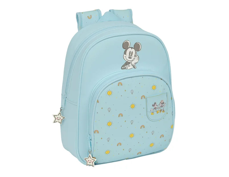 Mochila Mickey Mouse baby de espalda 34 cm
