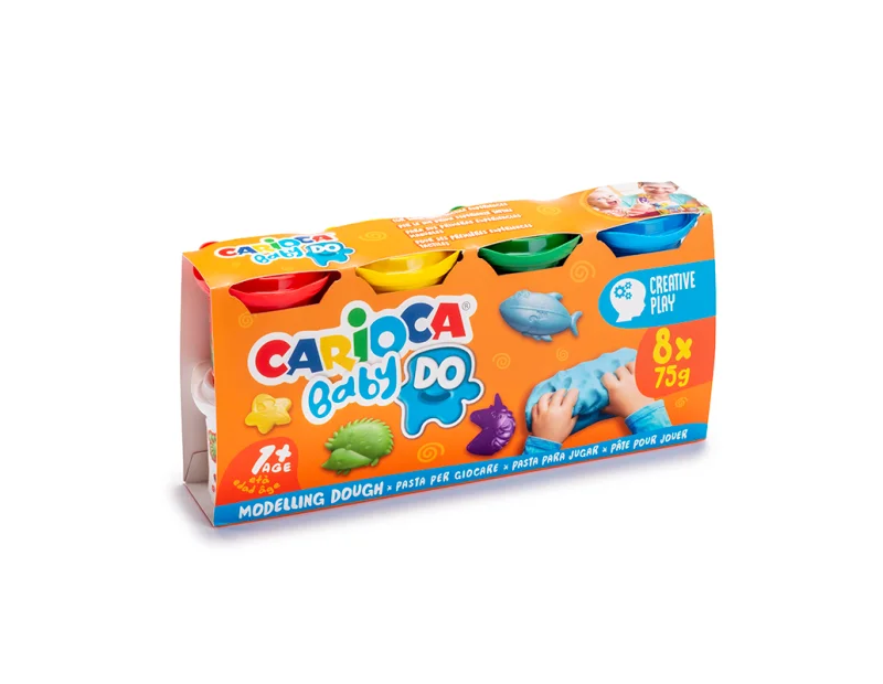 Masa de moldear Carioca Baby Dough Caja x 8 unidades