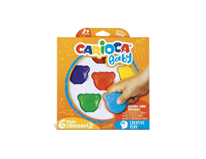 Ceras de colores con forma de oso Carioca Baby Caja x 6 unidades